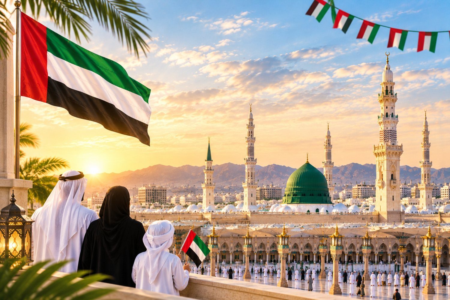 باقة العمرة الاقتصادية للعيد الوطني الاماراتي (مكة و المدينة) - 4 ليال [بداية من المدينة]